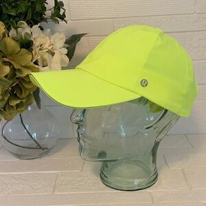 Lululemon Athletica Fast and Free neon running Hat